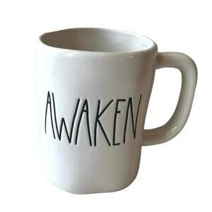 Awaken Mug, Rae Dunn by Magenta, Large Coffee Mug, Morning Cup, Coffee Mug